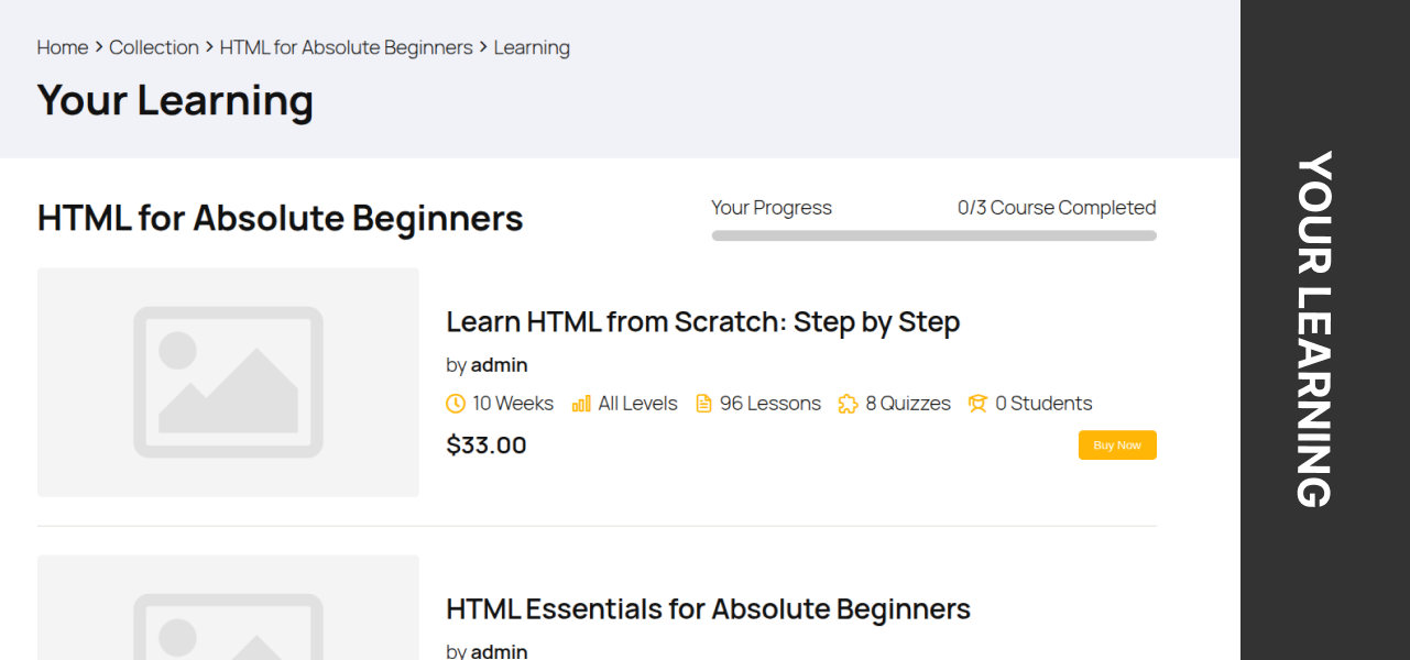 Collections Add-on for LearnPress 5 collection addon img3