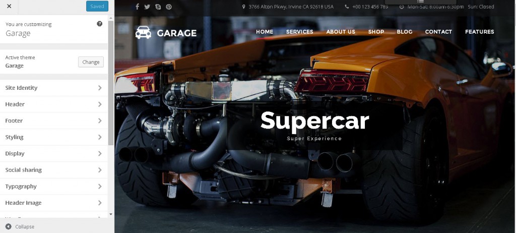 garage - car dealer wordpress theme