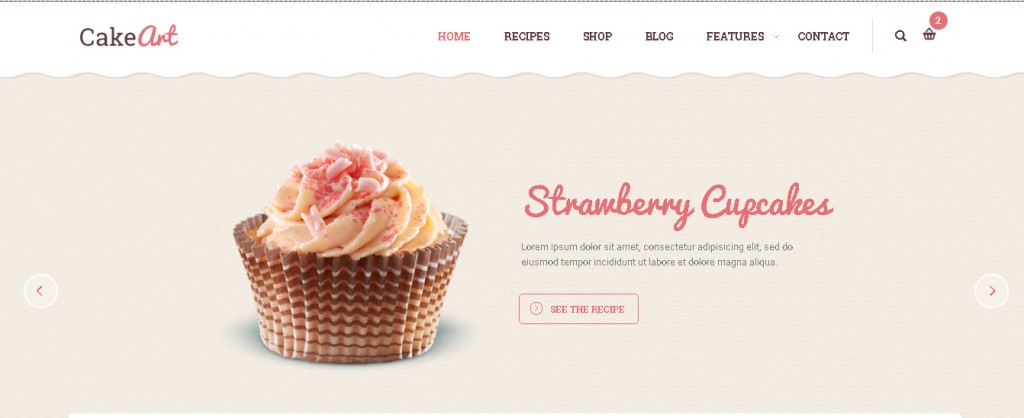 Bakery & Cake WordPress Theme - Cake Art