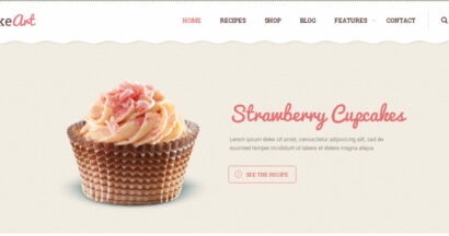 bakery & cake wordpress theme cake art