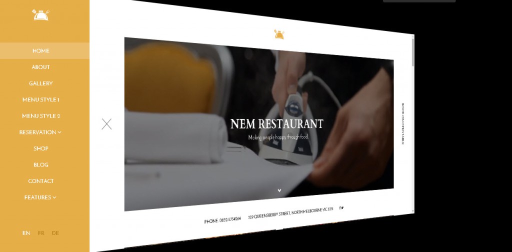 wordpress restaurant theme - NEM