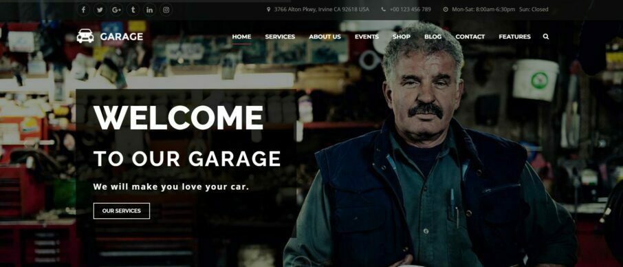 automotive wordpress theme garage changelog