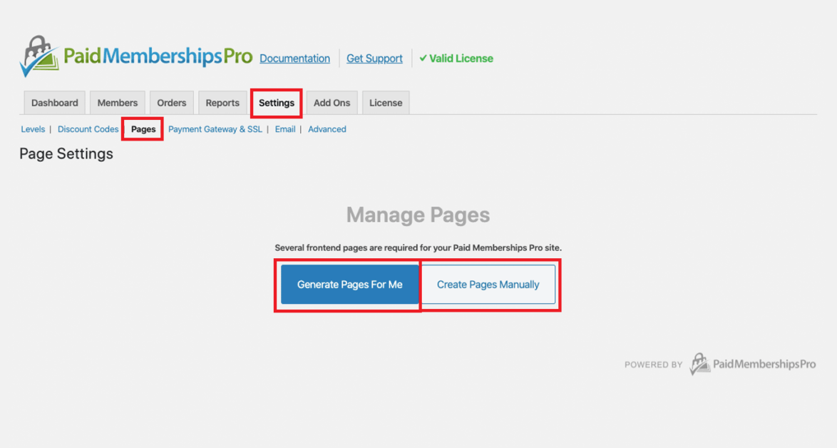 pmpro membership pages initial annotated