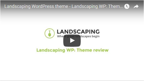 Landscaping WordPress theme - Landscaping WP