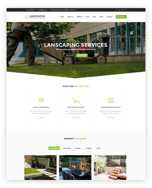 Landscaping WordPress theme - Landscaping WP