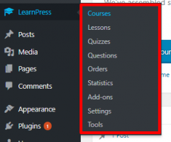 LearnPress Menu - Udemy and Coursera clone