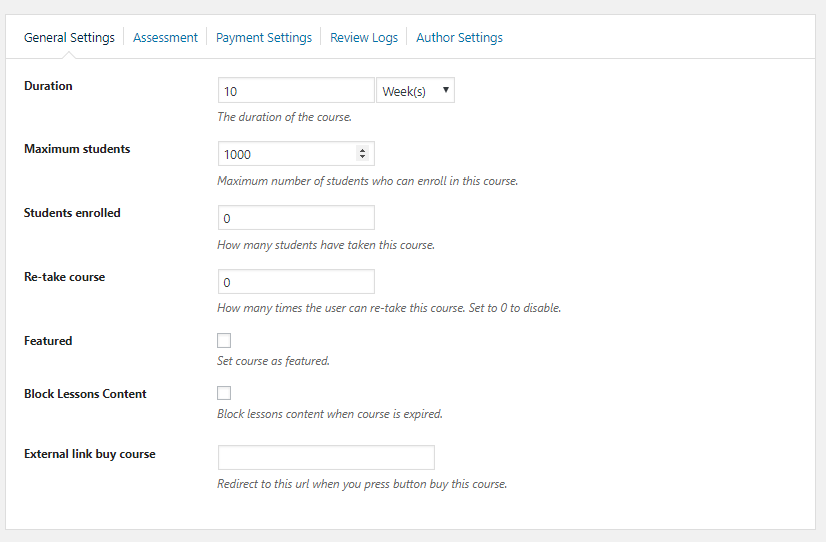 General Settings - Udemy and Coursera clone