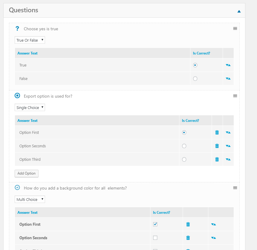 Creating Questions - Udemy and Coursera clone