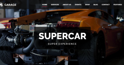 garage automobile wordpress theme