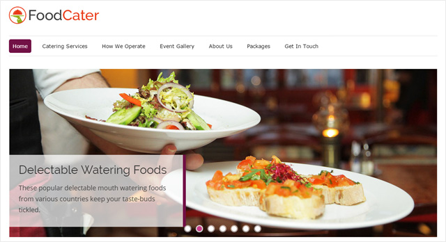 Luxury restaurant WordPress 