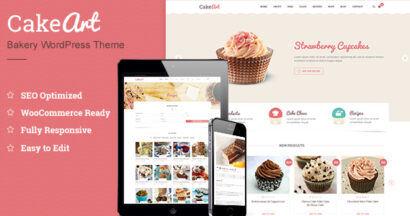 cake art bakery wordpress theme