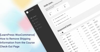 learnpress woocommerce how to remove shipping information from the course check out page