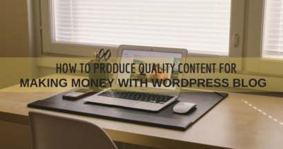 making money with wordpress