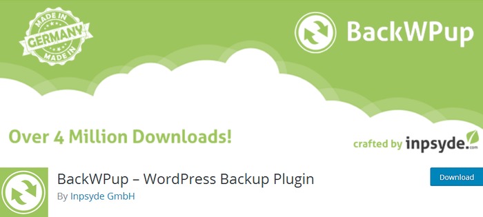 backwpup - Free Backup Plugins