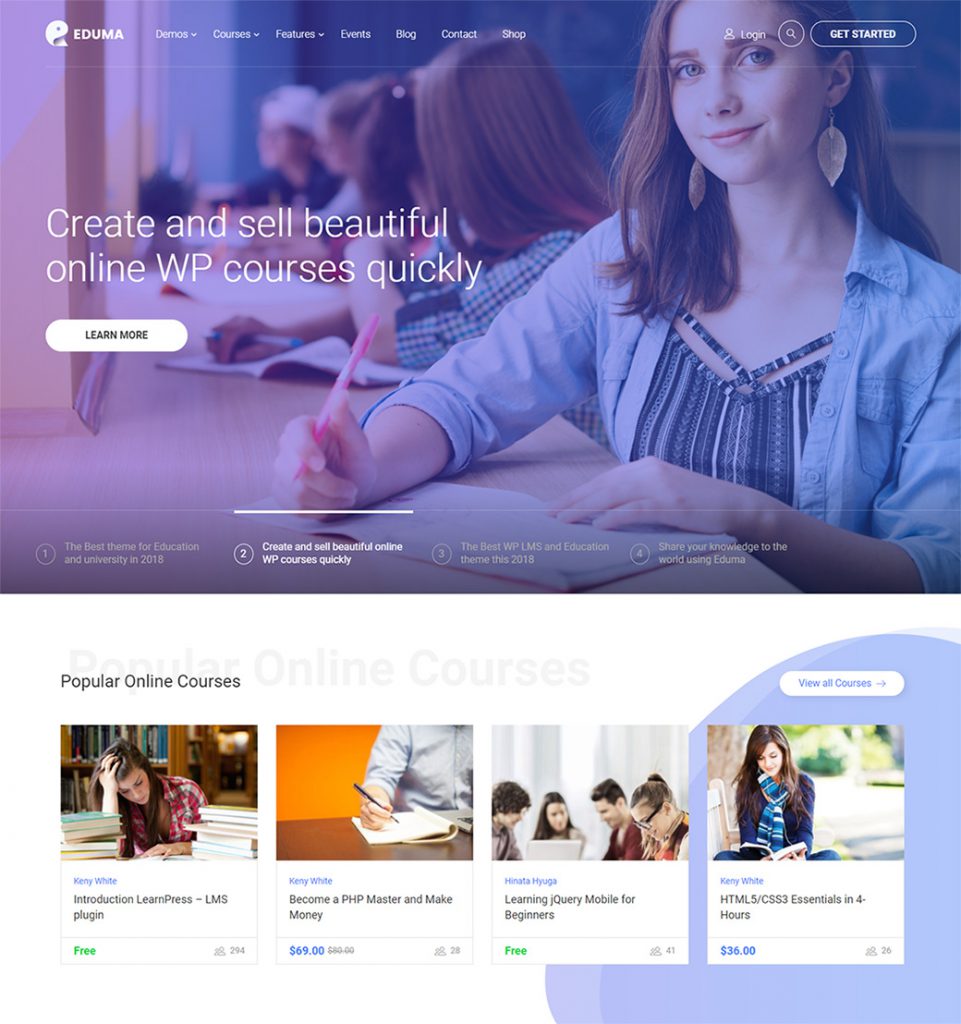 Edtech - Education Online Course Startup WordPress Theme - ThimPress