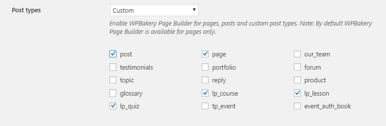 Post types - Eduma's course