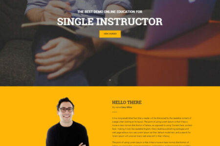 eduma single instructor