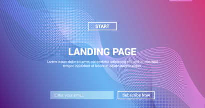 landing page