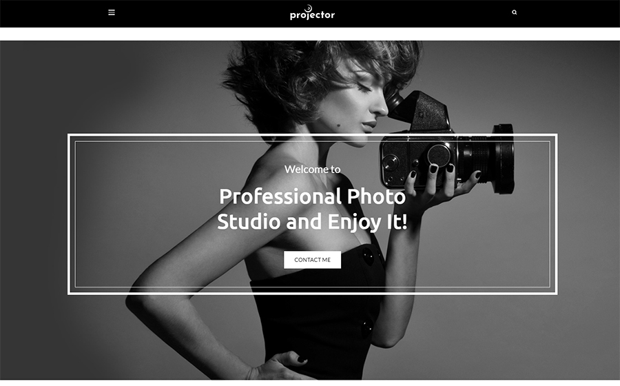 Projector - Photographer Portfolio Multihome WordPress Theme