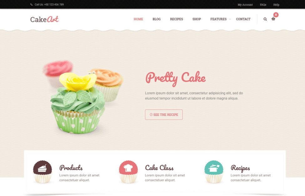 Cake Art WordPress Theme