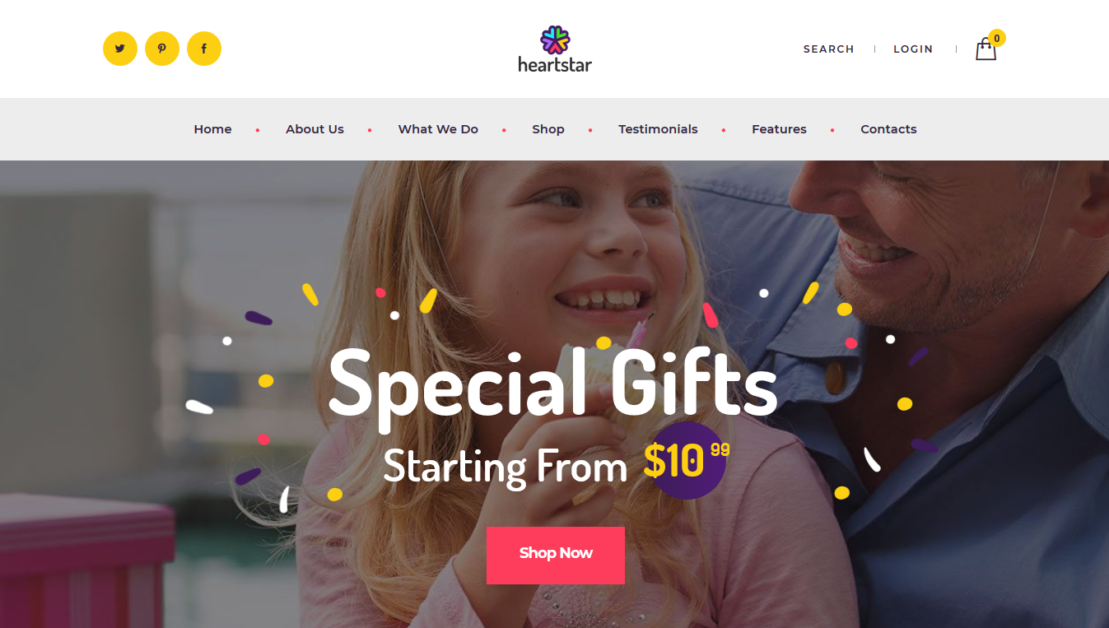  HeartStar | Gift Shop & Event WordPress Theme 