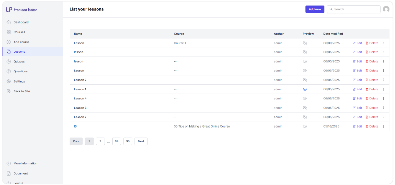 frontend editor 7
