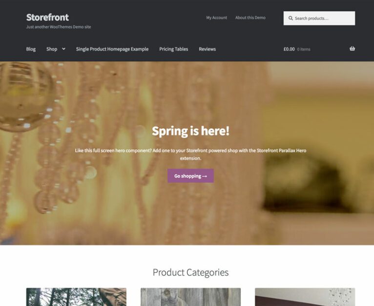 storefront wordpress theme