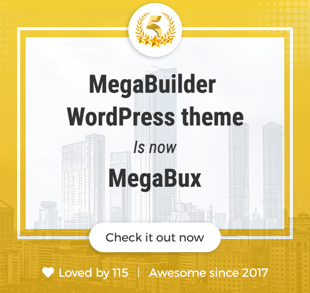 MegaBux | Construction WordPress Theme - 1