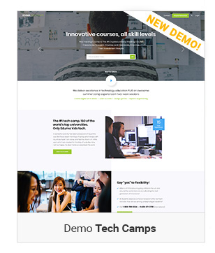 Tech Camp - Tema de WordPress para educación