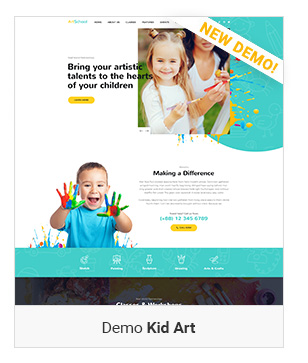 Kid Art - Educación WordPress Theme