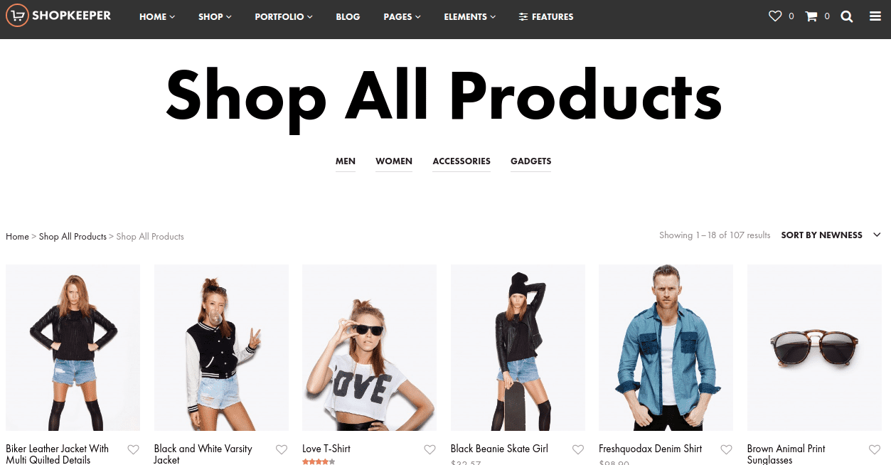 shopkeeper wordpress theme