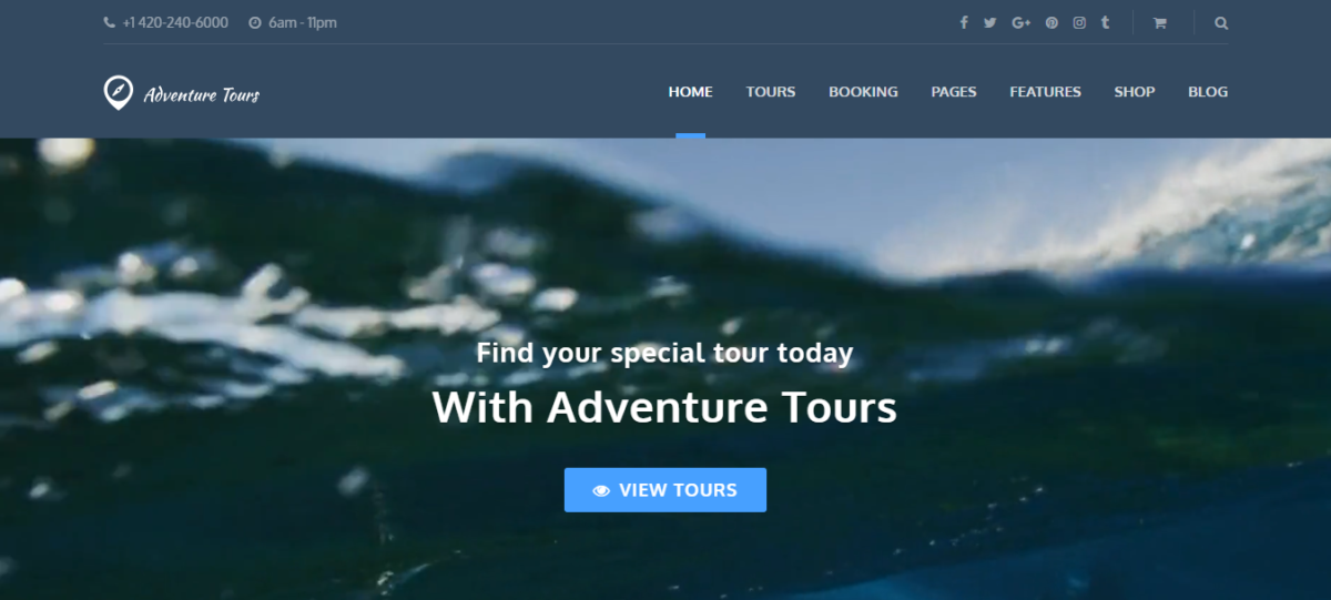 advanture tours wordpress travel themes