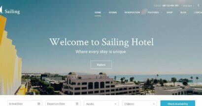 sailing wordpress travel theme