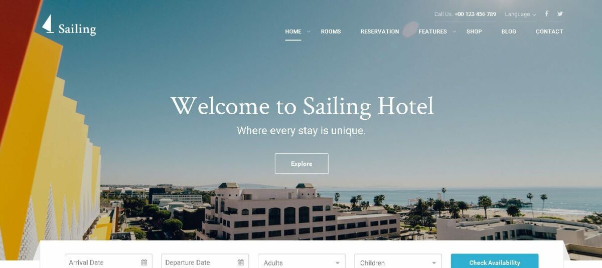 Sailing WordPress Theme