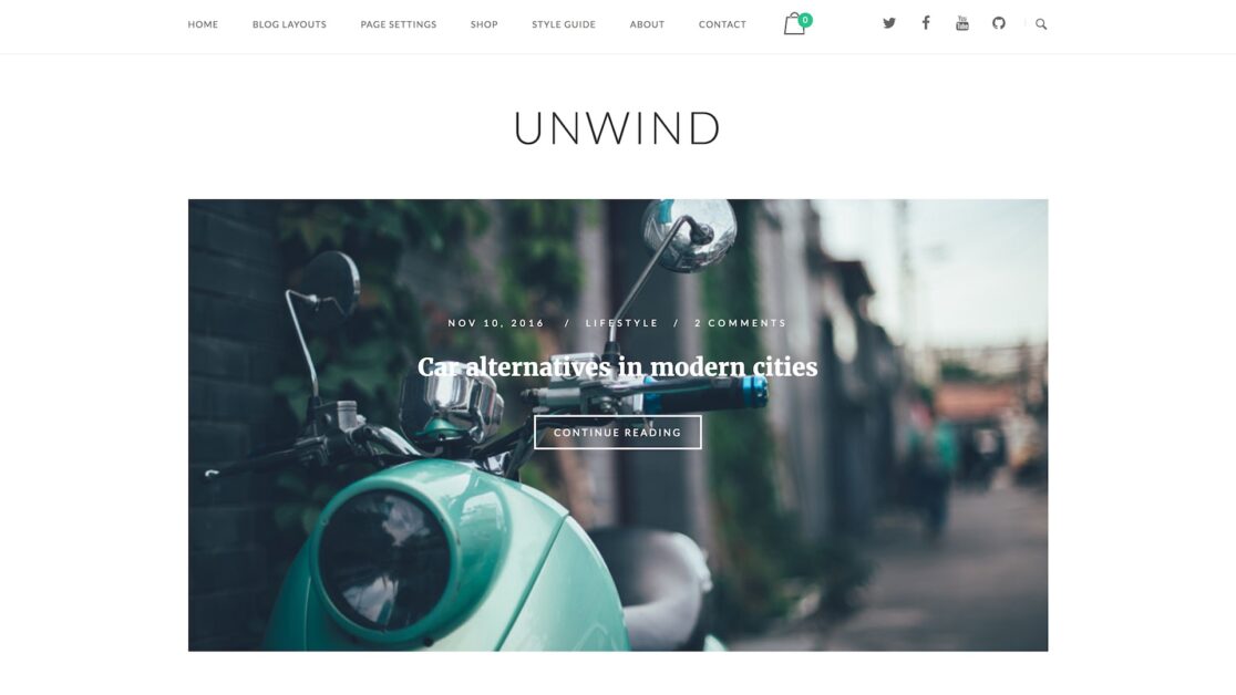 unwind wordpress theme