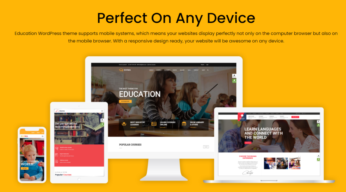 Eduma Perfect on any Device