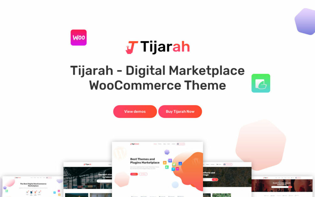 WordPress WooCommerce Theme: Tijarah WordPress Theme