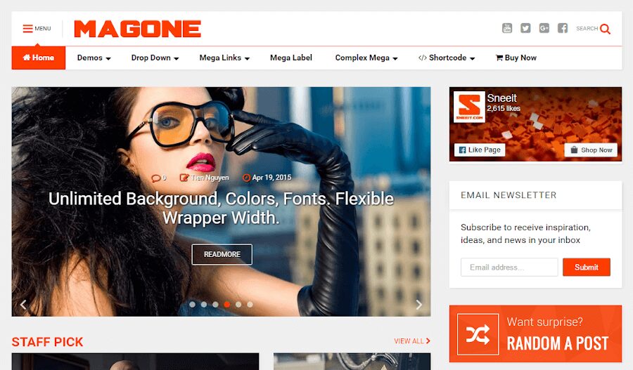 MagOne WordPress Theme