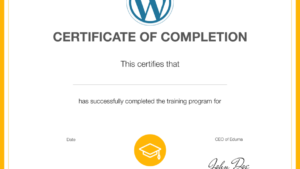 Eduma Certificate: Create a Certificate