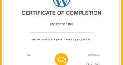 Eduma Certificate: Create a Certificate