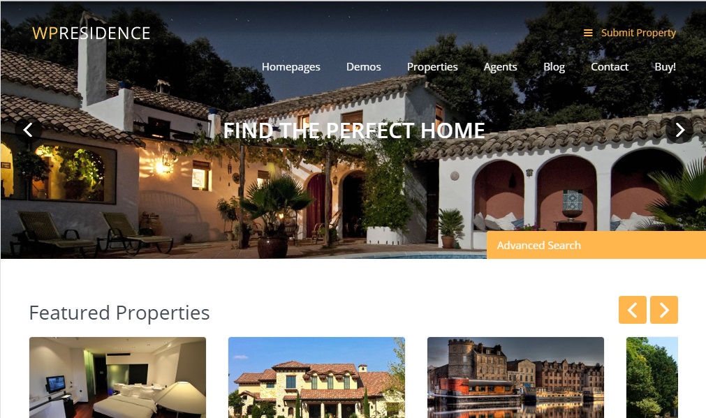 residence wordpress theme