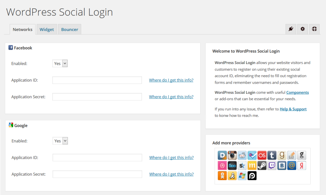 wordpress social login