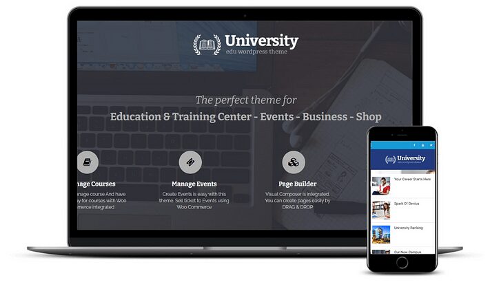 university lms wordpress themes