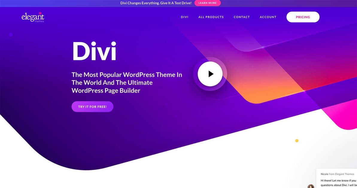 Best Page Builder WordPress divi