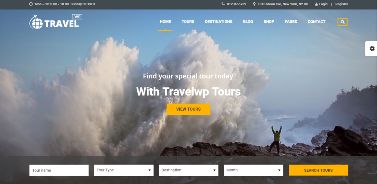 Wordpress theme agency travel Free Travel