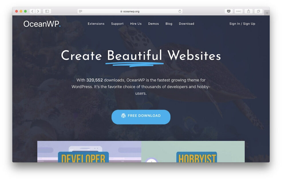 oceanwp wordpress theme