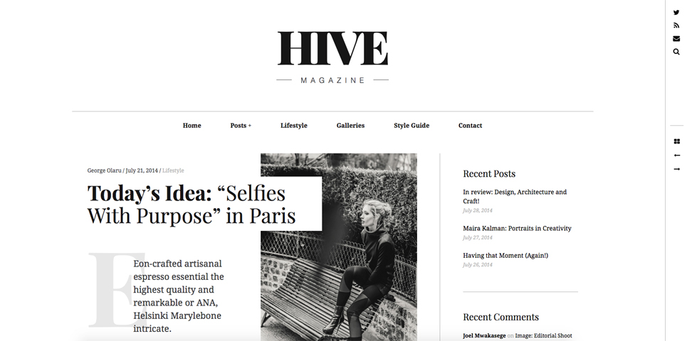 hive magazine wordpress newspaper theme