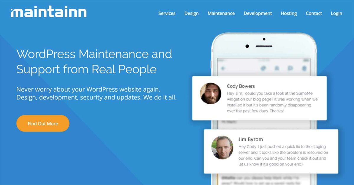 maintainn wordpress maintenance service