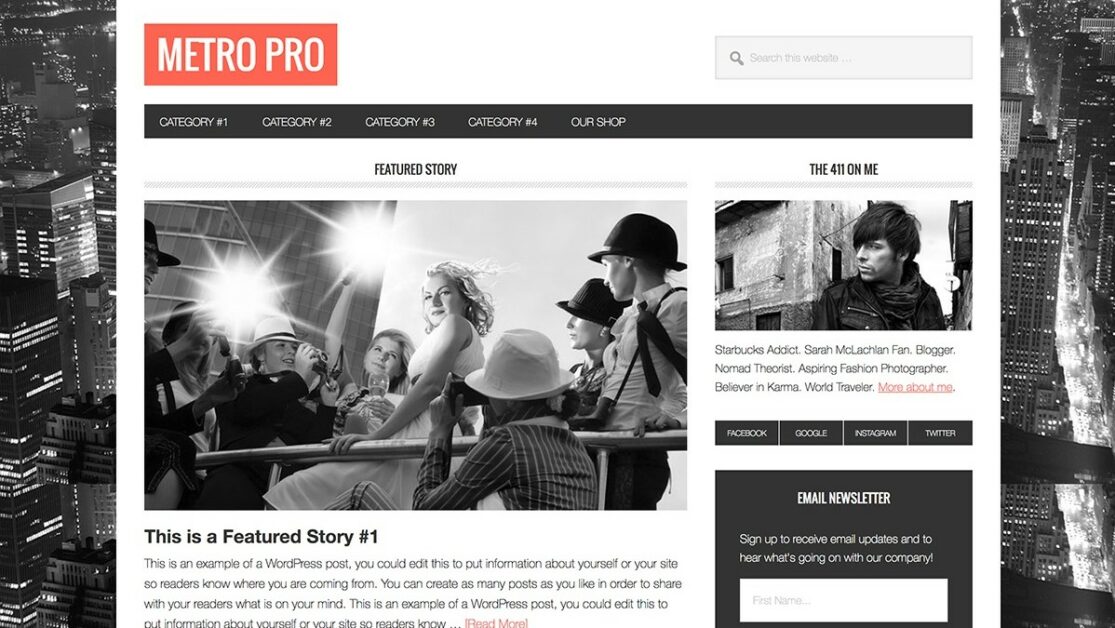 metro pro wordpress theme