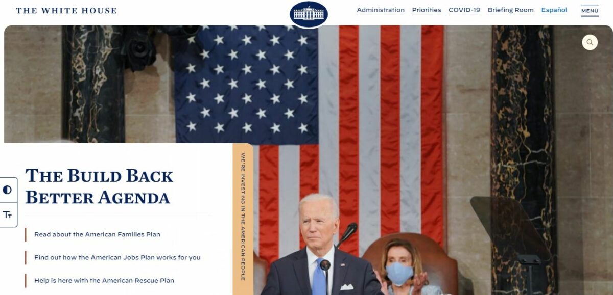 the white house wordpress site